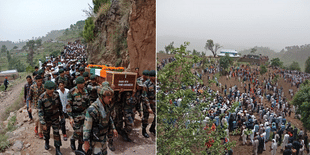 Aurangzeb’s funeral procession.