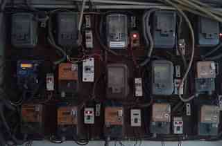 Electricity meters providing power supply in houses on March 10, 2014 in New Delhi, India. (Photo by Priyanka Parashar/Mint via Getty Images)