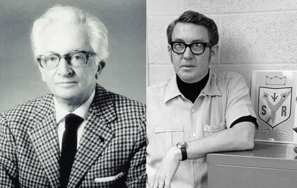 Left: Dr Holger Hyden who proposed RNA as molecular basis of memory Right: Dr James V McConnell a colourful scientist, later he became the target of notorious leftist luddite terrorist Unabomber.