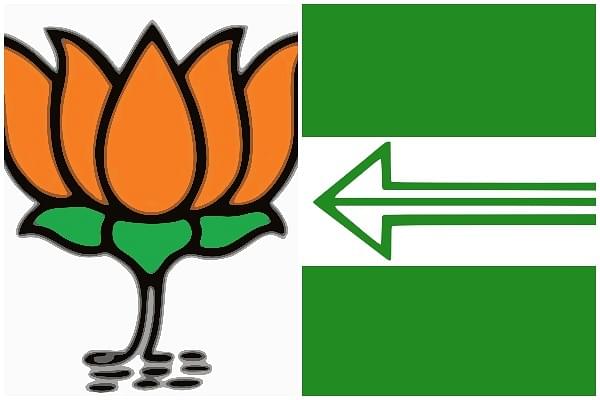 The BJP and JD(U) election symbols
