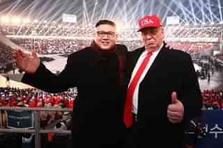 Impersonators of Donald Trump and Kim Jong-Un at the 2018 Summer Olympics on South Korea (Ryan Pierse/Getty Images)