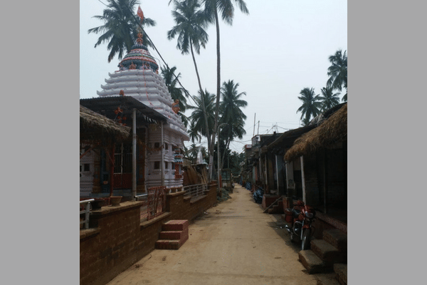 A bylane in Raghurajpur, which houses around 140 families