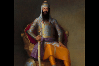 A portrait of Maharaja Ranjit Singh