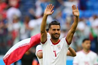 Masoud Shojaei, the Iranian captain. (Alex Livesey/Getty Images)