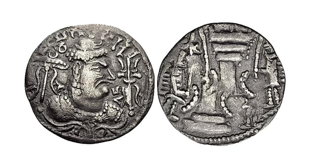 Coins of Mihirakula show the trident of Shiva – Rakula, the Hun, projected himself as the devotee of Shiva.&nbsp;