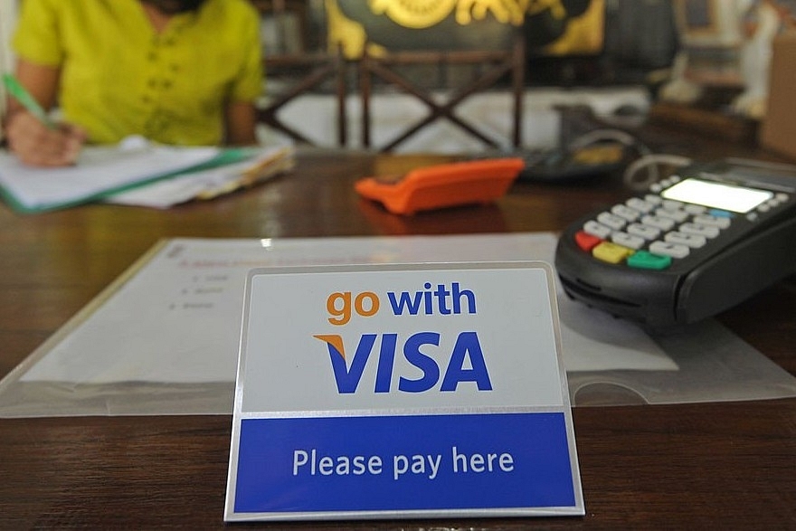  
Visa 
electronic payment. Photo credit: Than 
WIN/AFP/GettyImages

