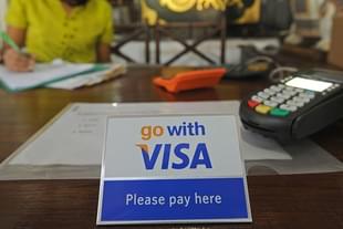 Visa 
electronic payment. Photo credit: Than 
WIN/AFP/GettyImages