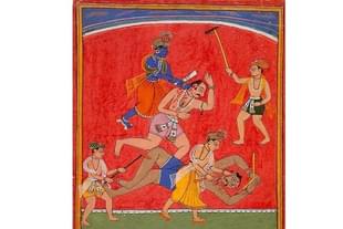 The slaying of Kamsa