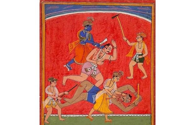 The slaying of Kamsa