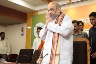 BJP national president Amit Shah. (Deepak Gupta/Hindustan Times via Getty Images)
