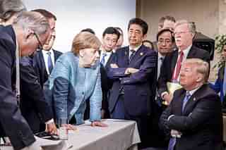 US President Donald Trump with other G7 leaders at the summit. (Jesco Denzel /Bundesregierung via Getty Images)