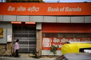 A Bank of Baroda branch in New Delhi (Pradeep Gaur/Mint via Getty Images)