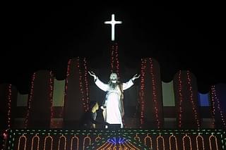 The church can never be crucified in India, it appears. (DIPTENDU DUTTA/AFP/Getty Images) 