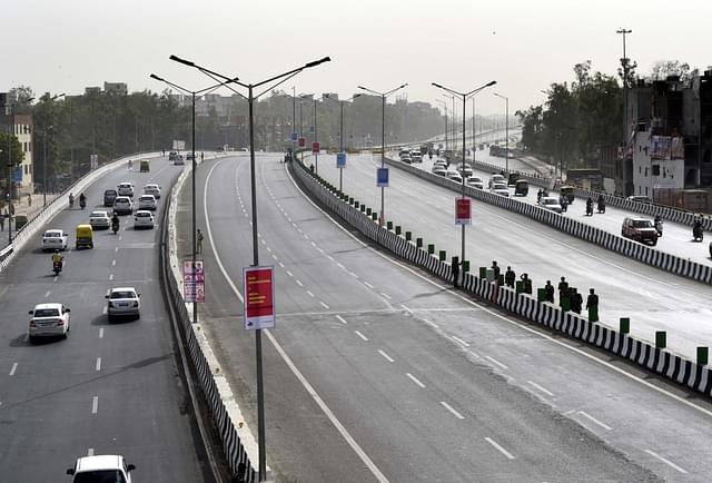 A view of the recently opened Delhi-Meerut Expressway (Arvind Yadav/Hindustan Times via Getty Images) (representative image)