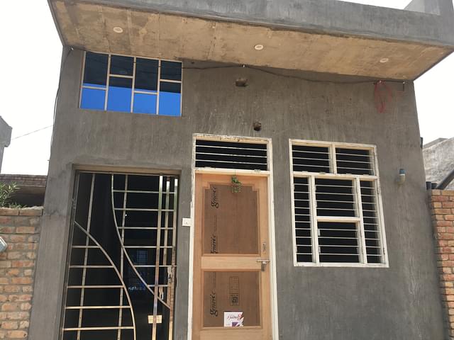 Newly built house (under construction) that belong to Satish, the main accused.