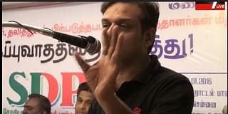 Radical Left ideology with Tamil separatism – such elements are important allies in Islamist movement in India. Thirumurugan Gandhi in SDPI platform.