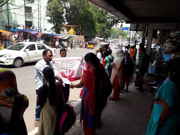 She Teams spreading the word about the initiative. (SHE TEAM/Facebook)