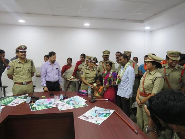 Inauguration of new Bharosa centre and She Teams  at Vikarabad district. (Swati Lakra/Twitter)