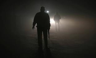 Police constables in North India. 