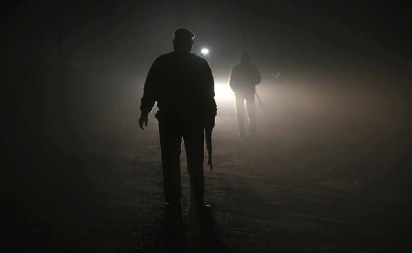 Police constables in North India. 