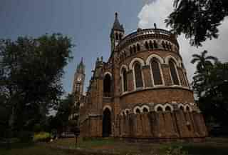 The Rajabai Tower allows Mumbai University campus to stand out in a cluster of buildings at Fort. (Anshuman Poyrekar/Hindustan Times via Getty Images)