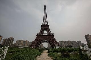 Chinese residence (back) in Tianducheng, a residential community build by Zhejiang Guangsha Co. Ltd in 2007, with a 108 m Eiffel Tower replica in the heart of the city. The residential city looks like more a ghost town than the original Paris. (Guillaume Payen/LightRocket via Getty Images)