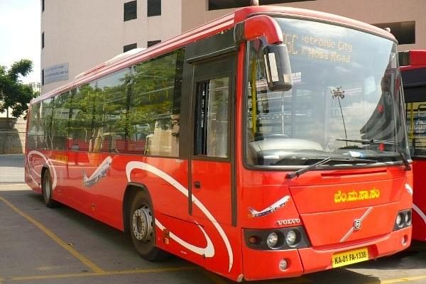 One of the original red BMTC Volvo buses acquired in 2006 (Nikhil K/Wikimedia Commons)