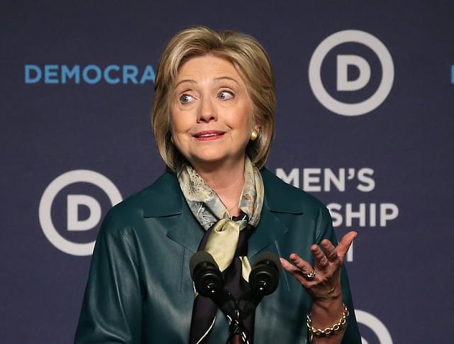 Democrat nominee for the 2016 United States Presidential Election Hilarry Clinton at a DNC event (Mark Wilson/Getty Images)