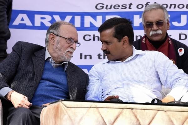 Delhi Lieutenant Governor Anil Baijal and Delhi Chief Minister Arvind Kejriwal (onu Mehta/Hindustan Times via Getty Images)