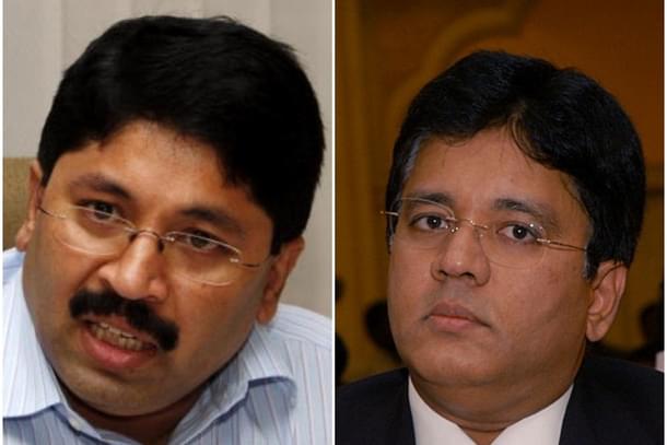Dayanidhi Maran (L) and Kalanithi Maran. (Getty Images)