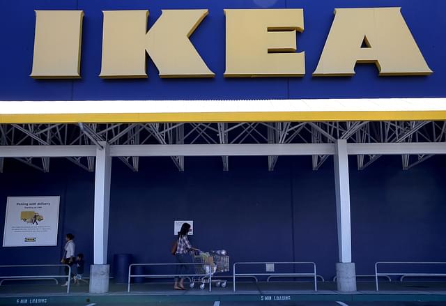 Customers outside an IKEA store in Emreryville, California (Justin Sullivan/Getty Images)