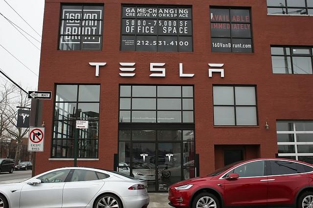 A Tesla showroom. (Spencer Platt/Getty Images)