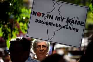 People participating in anti-lynching protest in Mumbai. (Pratik Chorge/Hindustan Times via Getty Images)