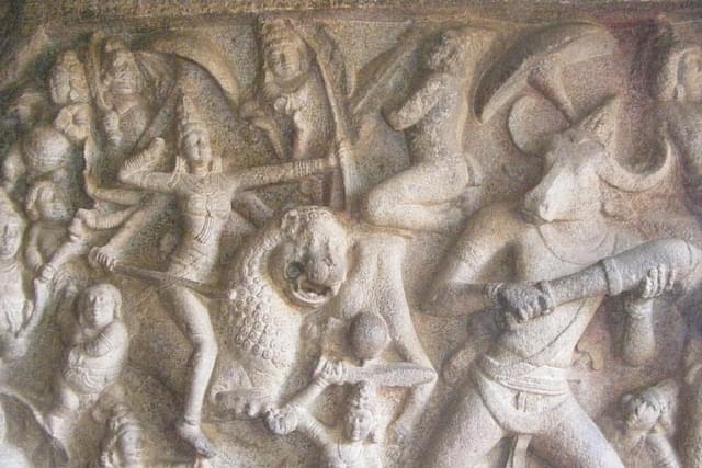 Durga slaying Mahishasura, Mahabalipuram (Amritamitraghosh/Wikimedia Commons)&nbsp;