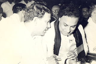 M Karunanidhi and M G Ramachandran, the two stalwarts of the Dravidian movement.&nbsp;
