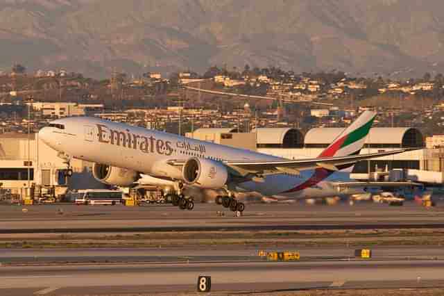 An Emirates Boeing 777-200LR 