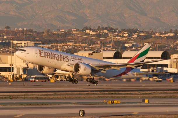 An Emirates Boeing 777-200LR