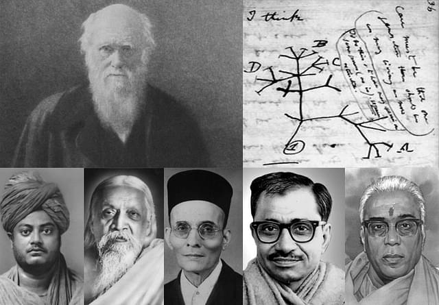 Great savants of Hindutva and Vedanta: Vivekananda, Aurobindo, Savarkar, Upadhyaya, and Deoras were all comfortable with the theory of evolution.