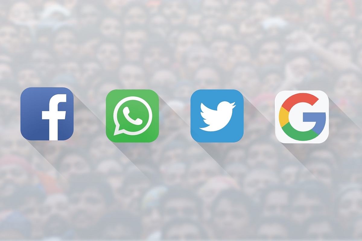 Google, Facebook, Twitter and WhatsApp logo (Representative image)