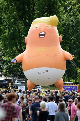 The Trump Baby Balloon that flew over London in July (Jeff J Mitchell/Getty Images)