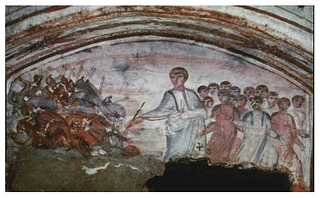 <i>Fresco from Via Latina Catacomb (2nd Century CE)</i>