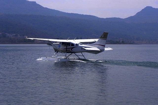 Mehair’s Seaplane at the Bhushi Dam near Lonavala, Maharashtra