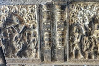 Sculptures on the walls of the Trikuteshwara temple
