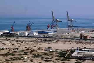 The construction site at Gwadar port in the Arabian Sea (BEHRAM BALOCH/AFP/Getty Images)