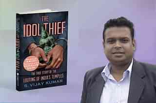Book: The Idol Thief (Left), Author: S Vijay Kumar (Right)
