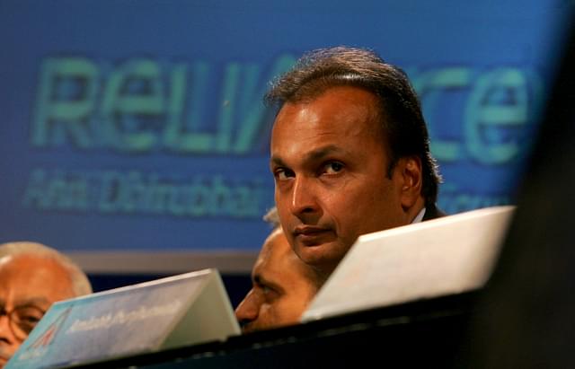 Anil Ambani at AGM of Reliance Capital in Mumbai on Tuesday. ( Anshuman Poyrekar/Hindustan Times via Getty Images)