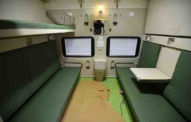 Indian Railway coaches. (Raj K Raj/Hindustan Times via Getty Images)