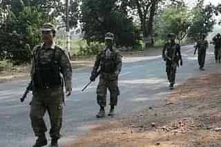 CRPF forces in Maoist affected areas (Vijayanand Gupta/Hindustan Times via Getty Images)