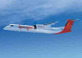 SpiceJet’s Bombardier Q400 (@CanadainIndia/Twitter)&nbsp;