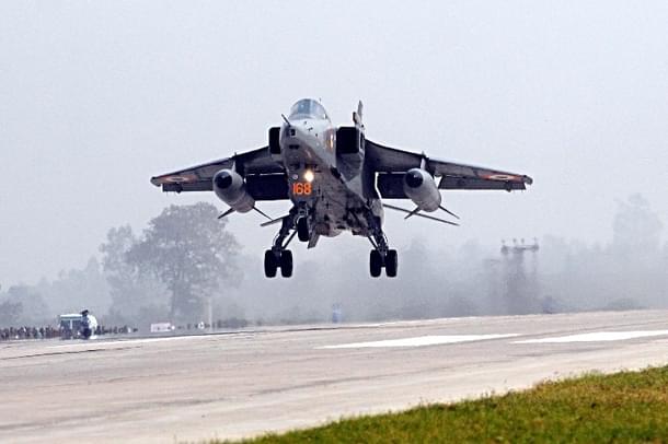 A Jaguar fighter plane makes touchdown on the Lucknow-Agra Expressway - Representative image (Photo by Subhankar Chakraborty/Hindustan Times via Getty Images)